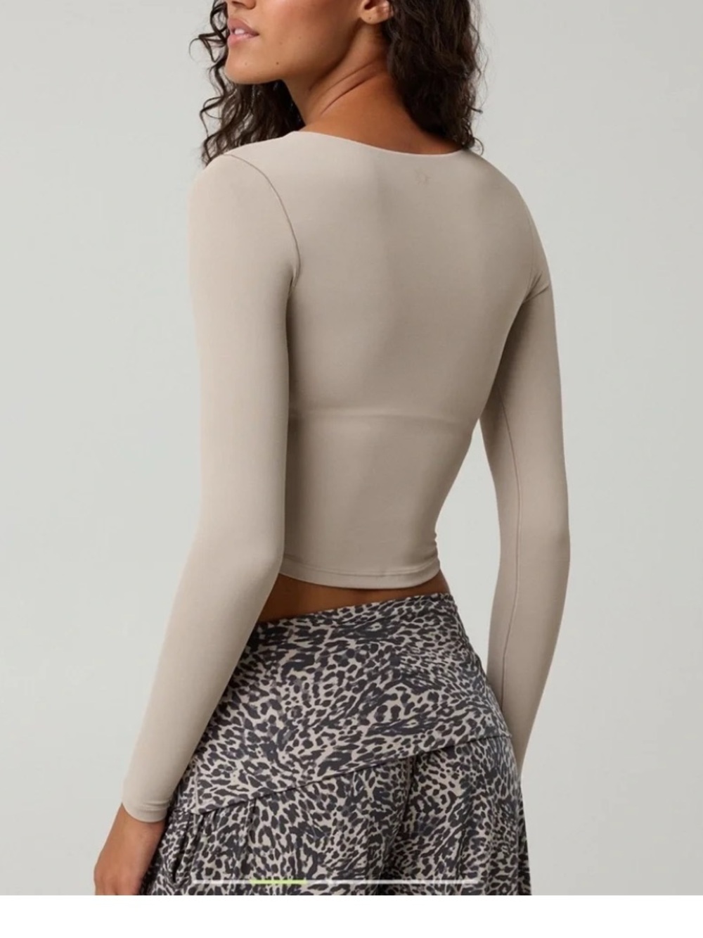 Aerie Real Me Offline Double Scoop Long Sleeve Shirt Size XL - Picture 2 of 5